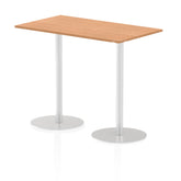Dynamic Italia 1400 x 800mm Poseur Rectangular Table Oak Top 1145mm High Leg ITL0278 DD